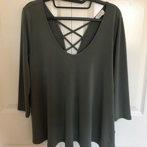 Green Cross Back Shirt